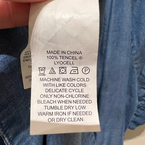 Kate Spade Broome tree chambray off the shoulder top - Picture 6 of 9